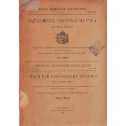 Magyarország vasutainak állapota az 1937. évben