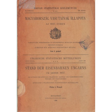 Magyarország vasutainak állapota az 1937. évben