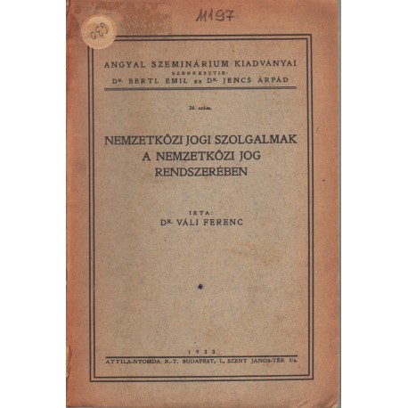 Nemzetközi jogi szolgalmak a nemzetközi jog rendszerében