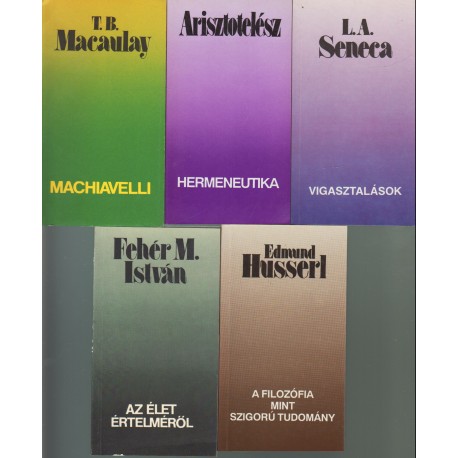 Filozófiai könyvek (5 db)