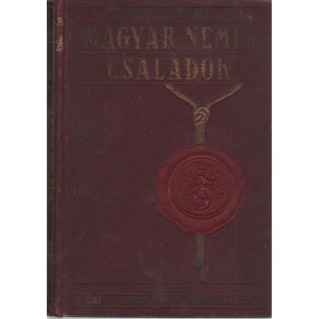 Magyar nemes családok I. kötet