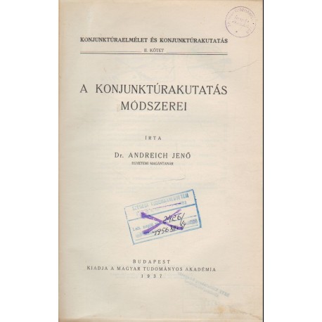 A konjunktúrakutatás módszerei