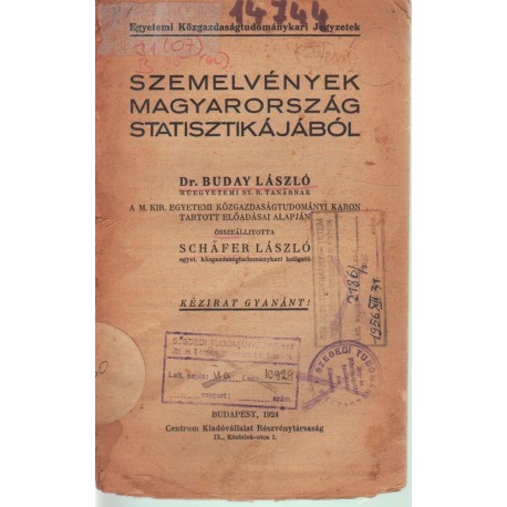 Szemelvények Magyarország statisztikájából