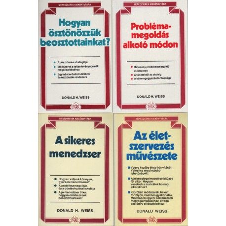 Menedzserek kiskönyvtára (4 db)
