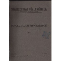 Piackutatási munkálatok IV.