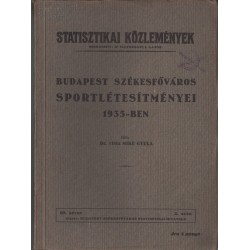 Budapest Székesfőváros sportlétesítményei 1935-ben