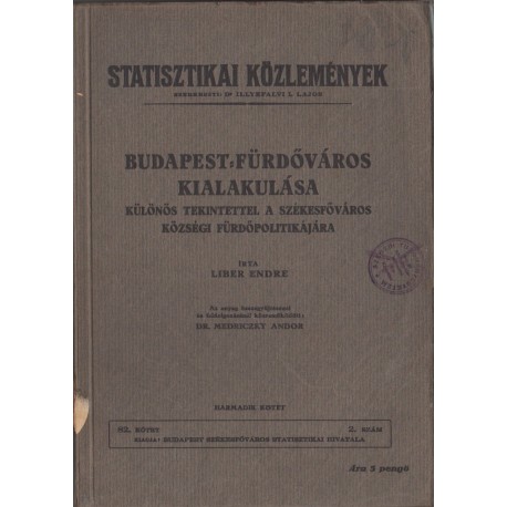 Budapest-Fürdőváros kialakulása III. kötet