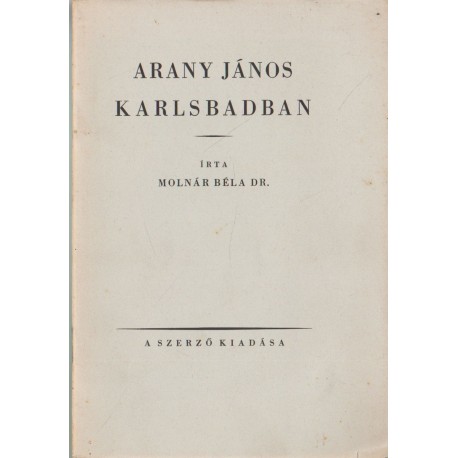 Arany János Karlsbadban