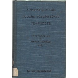 A magyar általános polgári törvénykönyv tervezete