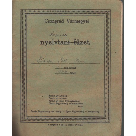 Irredenta (Csongrád Vármegyei) füzetek