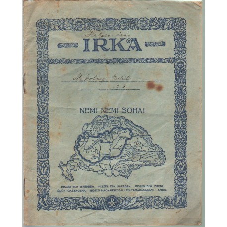 Irredenta füzet (Irka - helyesírás)