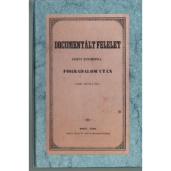Documentált felelet Kemény Zsigmondnak