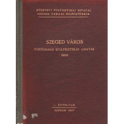 Szeged város fontosabb statisztikai adatai 1956.