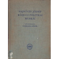 Hajnóczy József közjogi-politikai munkái