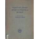 Hajnóczy József közjogi-politikai munkái