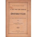 A Nyíregyházi Ág. Hitv. Evang. Elemi Népiskolák értesítője az 1899-1900-dik iskolai évről