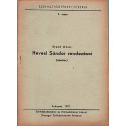 Hevesi Sándor rendezései