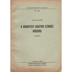 A Budapesti Magyar Színház műsora