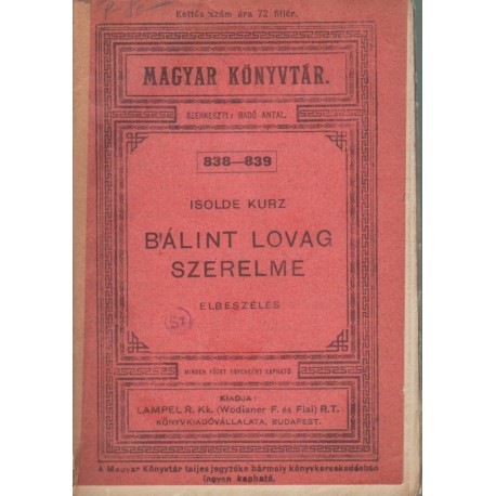 Bálint lovag szerelme