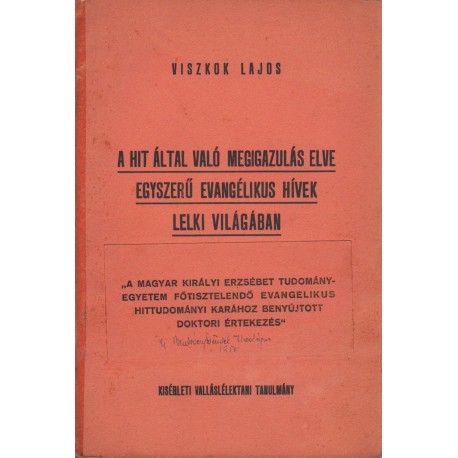 A hit által való megigazulás elve