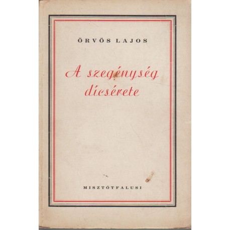 A szegénység dícsérete