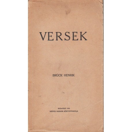 Versek - Brück Henrik