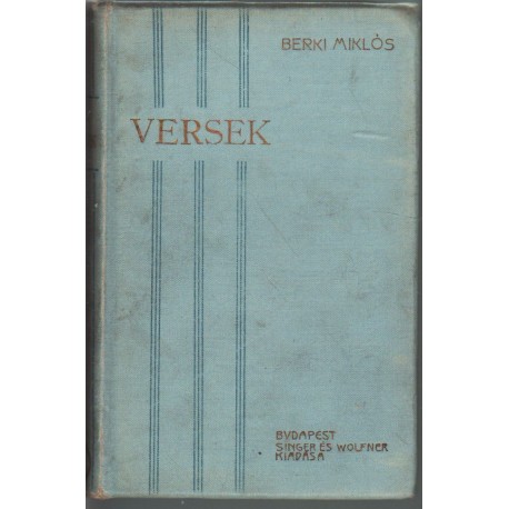 Versek - Berki Miklós
