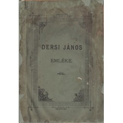 Dersi János emléke 1830-1890.