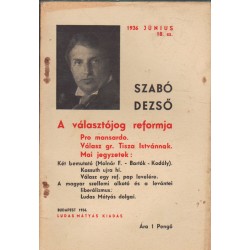 A választójog reformja. Pro mansardo. Válasz gr. Tisza Istvánnak. Mai jegyzetek