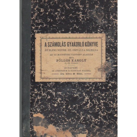 A számolás gyakorlókönyve