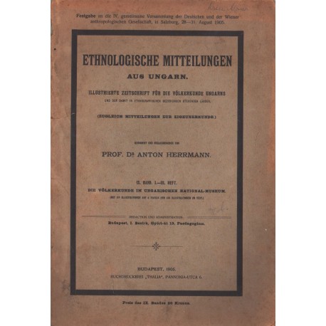 Die Völkerkunde im ungarischen National-Museum