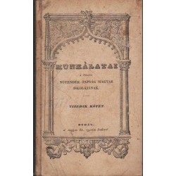 Munkálatai a pesti növendék-papság magyar iskolájának X. kötet