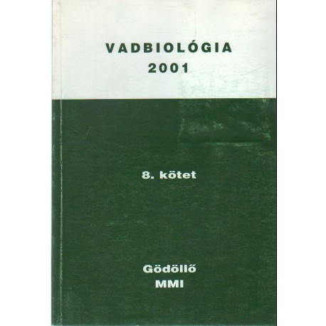 Vadbiológia 2001/8. kötet