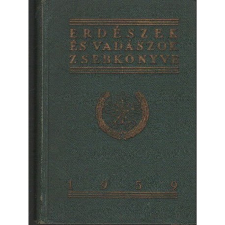 Erdészek és vadászok zsebkönyve 1959.
