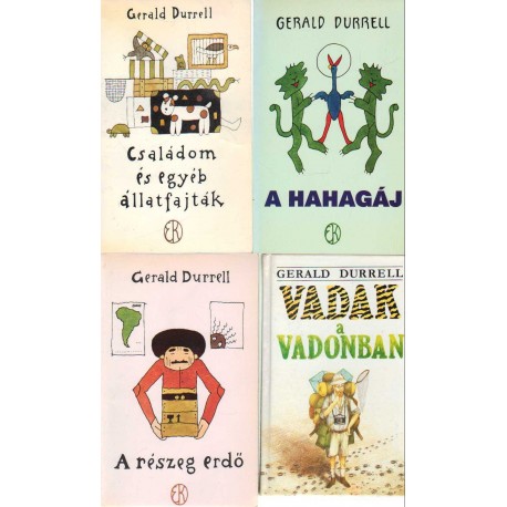 Gerald Durrell könyvek (8 db)