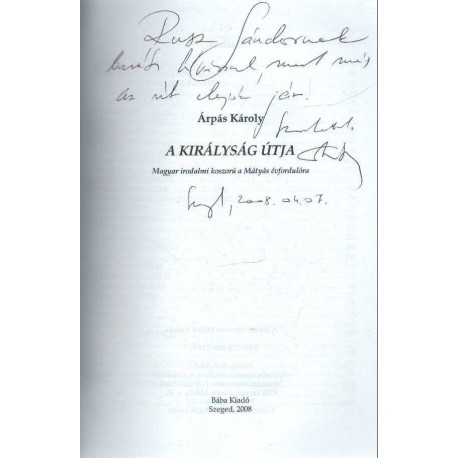 A királyság útja (dedikált)
