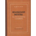 Belgyógyászati dietetika és a táplálkozástan alapismeretei