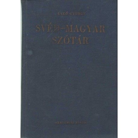 Svéd-magyar szótár (kézi szótár)