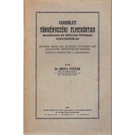 Gyakorlati törvényszéki elmekórtan