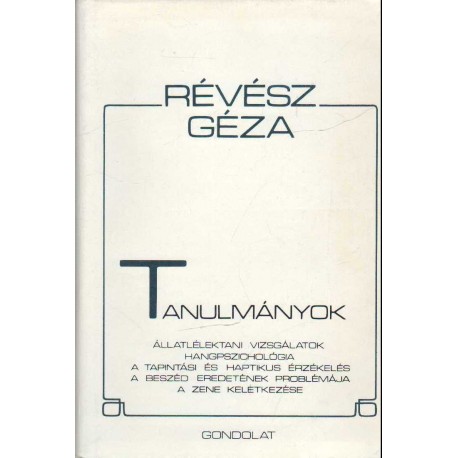 Tanulmányok - Révész Géza
