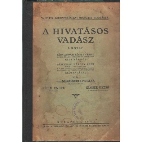 A hivatásos vadász I. kötet