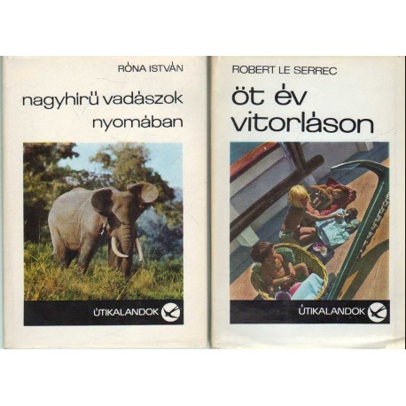 Vadász-, halász- és útikönyvek (10 db)