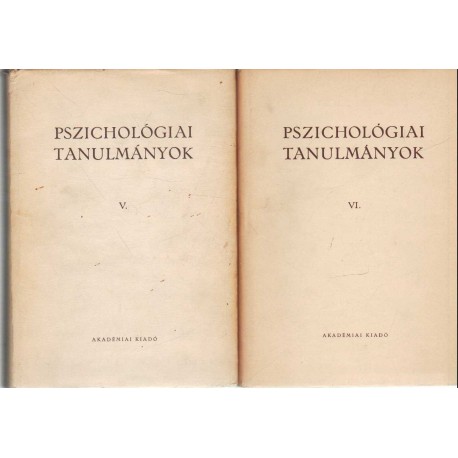 Pszichológiai tanulmányok (6 db)