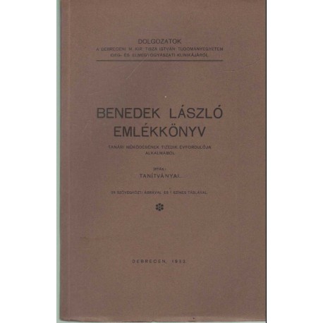 Benedek László emlékkönyv