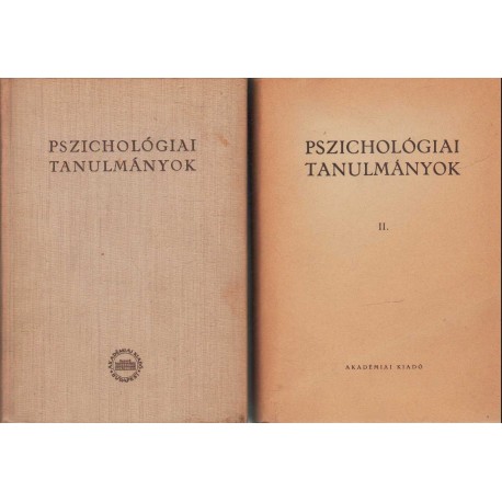 Pszichológiai tanulmányok (4 db)