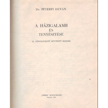 A házigalamb és tenyésztése