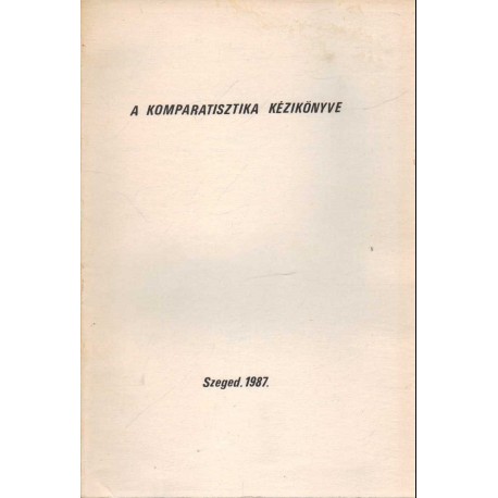 A komparatisztika kézikönyve