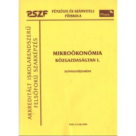 Mikroökonómia - Közgazdaságtan I.