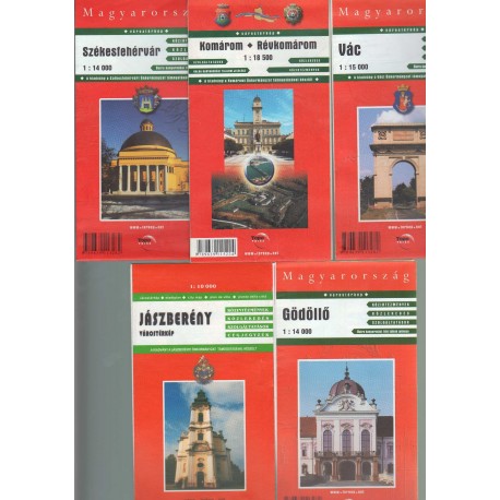 Várostérképek 6. (5 db)