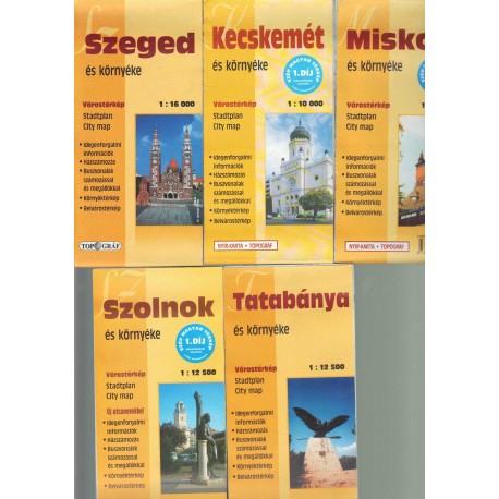 Várostérképek 2. (5 db)